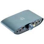 iFi Audio ZEN CAN Signature headphone amplifier with volume knob and multiple input/output ports on angled black panel