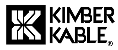 Kimber Kable logo with a stylized K design in a black square on the left and the words KIMBER KABLE in bold, geometric black letters to the right.