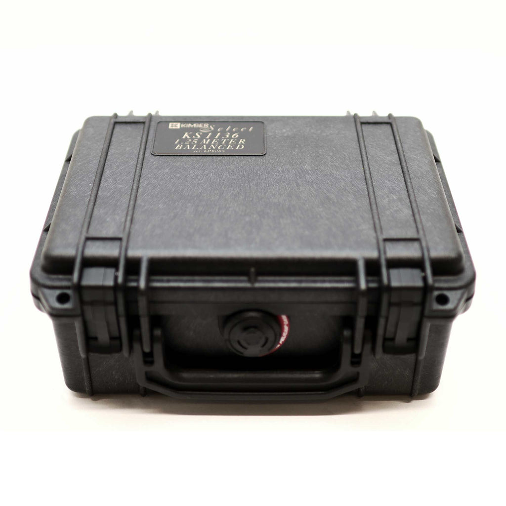 Black protective carrying case for Kimber Kable Select 1136 Analog XLR Balanced Interconnect Cables (Pair) (Pre-Owned)