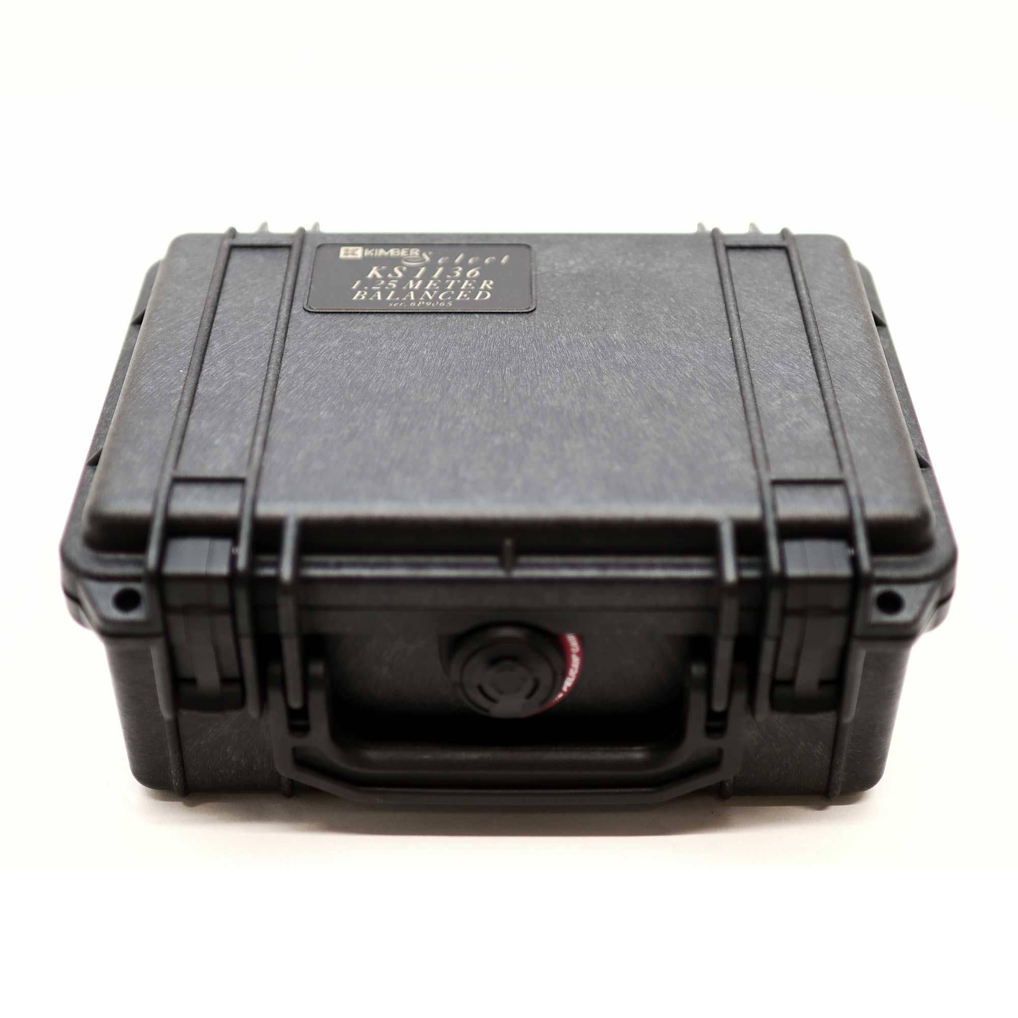 Black protective carrying case for Kimber Kable Select 1136 Analog XLR Balanced Interconnect Cables (Pair) (Pre-Owned)