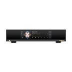 Matrix Audio MD-1P Integrated Amplifier Music Streamer with touchscreen display and minimalist black design on white background