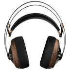 Meze 109 Pro Primal Special Edition Dynamic Open-Back Headphones with hand-carved wooden ear cups and padded headband