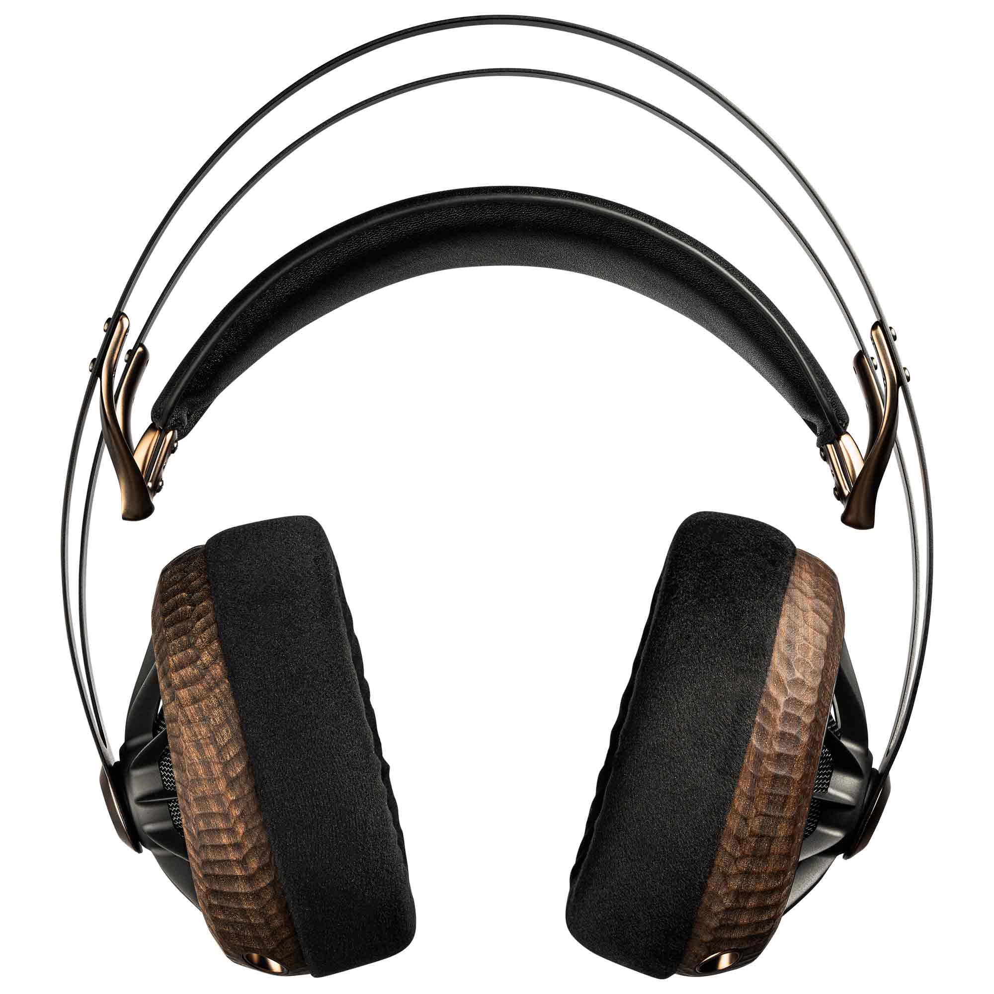 Meze 109 Pro Primal Special Edition Dynamic Open-Back Headphones with hand-carved wooden ear cups and padded headband