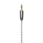 Meze 2-Pin Silver Plated Upgrade Cable for Alba with gold-plated 3.5mm connector and braided silver-plated copper wire