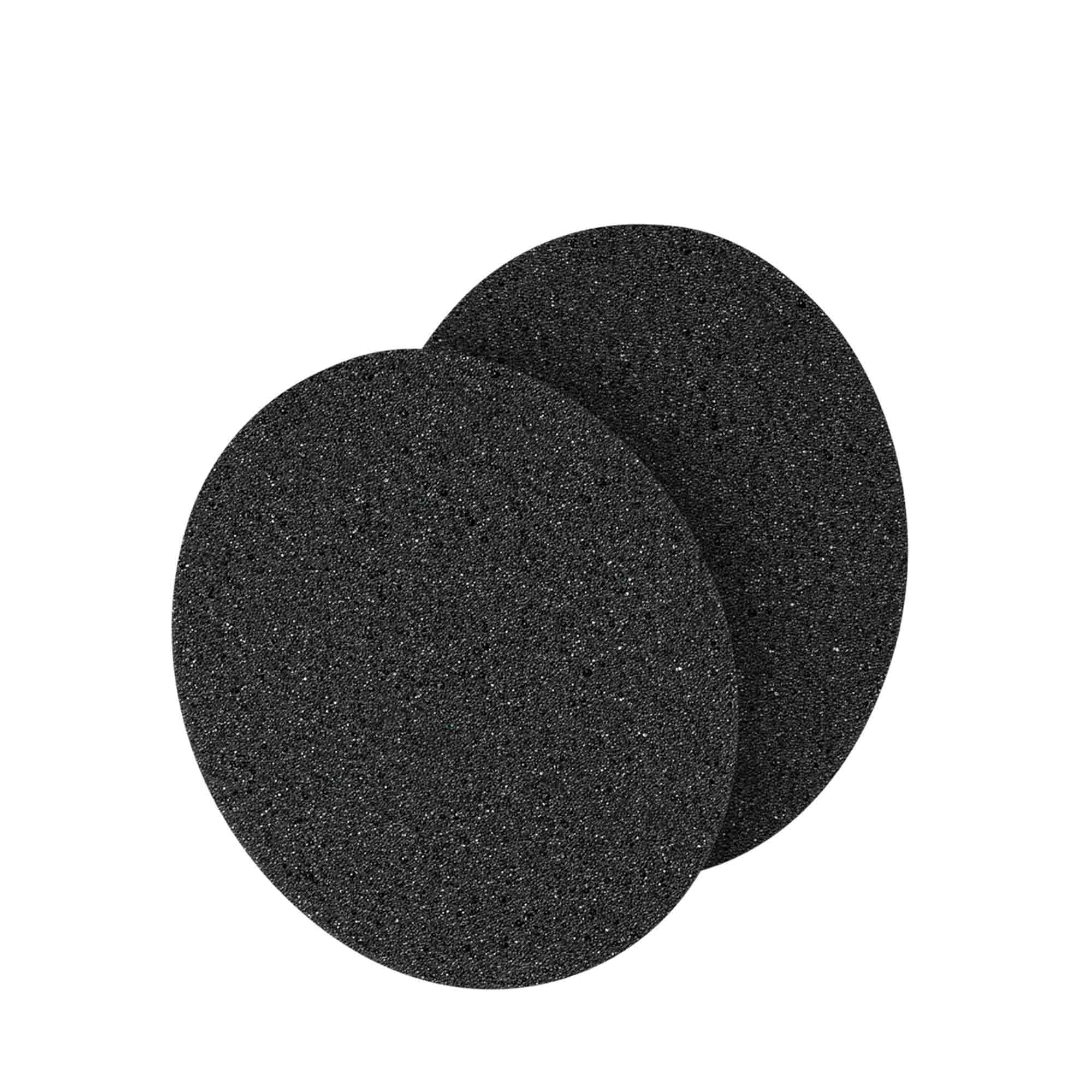 Pair of black replacement ear pads for Meze 99 Classics V2 Closed-Back Dynamic Headphone on white background