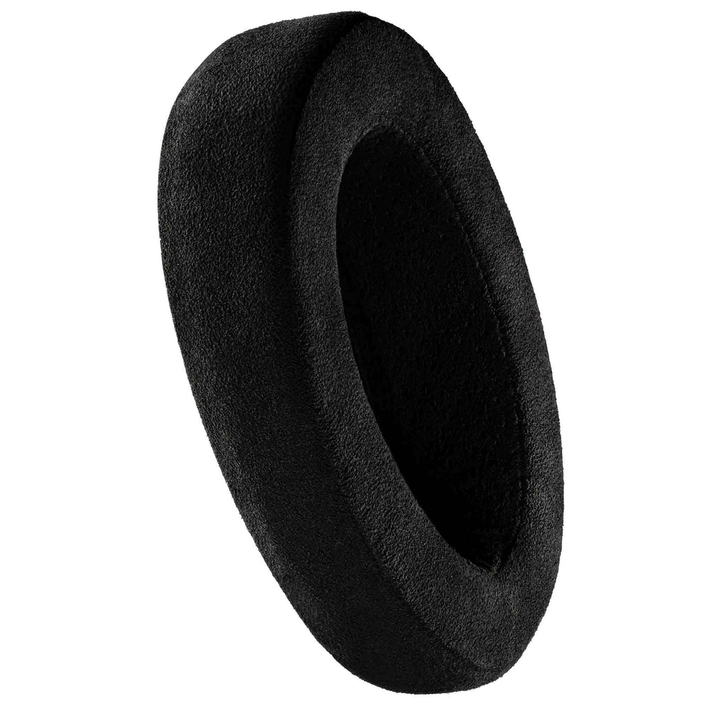 Single black replacement ear pad for Meze Empyrean II Planar Headphones shown on white background