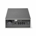 Front view of the NAIM NAIT 50 Integrated Amplifier showing volume knob, headphone jack, and input selector buttons on white background