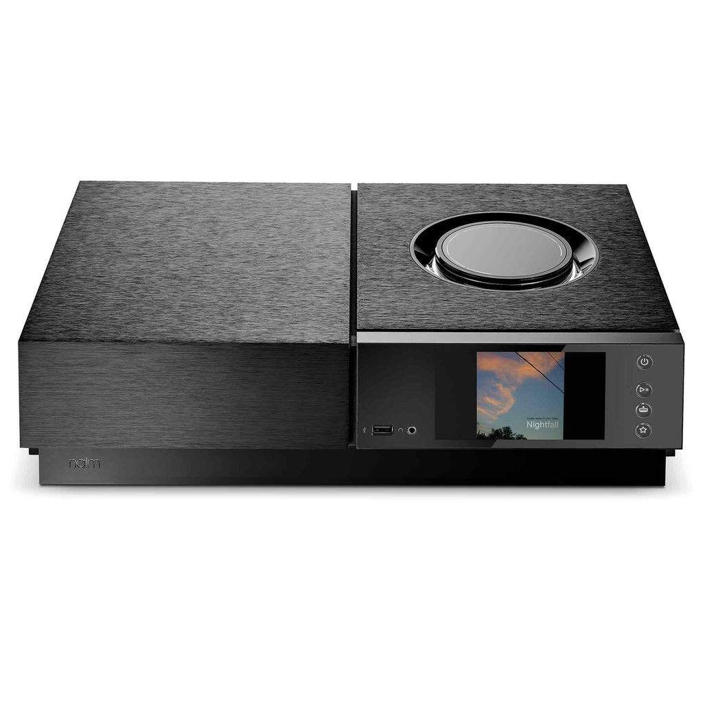 NAIM Uniti Nova Power Edition All-in-one Wireless Music Player with brushed black finish and color display screen