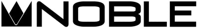 The word NOBLE in bold, black capital letters, with the N stylized as a crown-like shape.