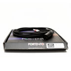 Portento Audio Melodia Premium Upgrade Headphone Cable with 4-pin XLR connector on branded packaging background