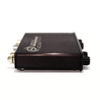 Ray Samuels Audio Emmeline F-117 Nighthawk Phono Stage pre-owned side view showing input and control knobs on white background