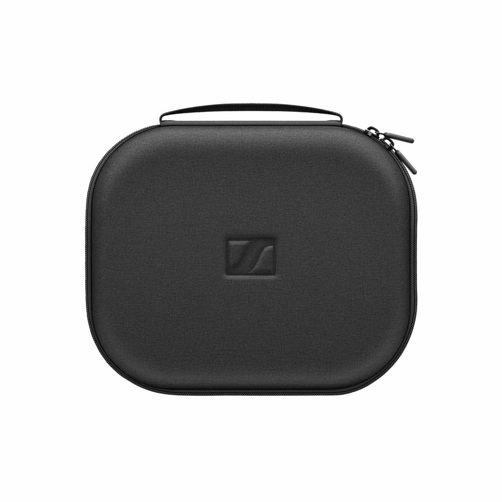 Sennheiser HD490 PRO Plus | Pre-Owned black hard carrying case with zipper and handle on white background