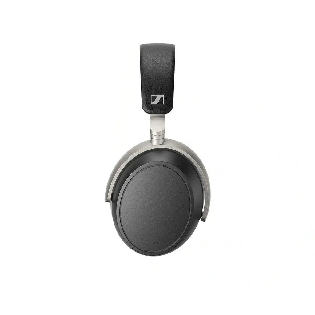 Sennheiser HDB 630 Wireless Dynamic Closed-Back Headphone with black ear cup and silver headband on white background