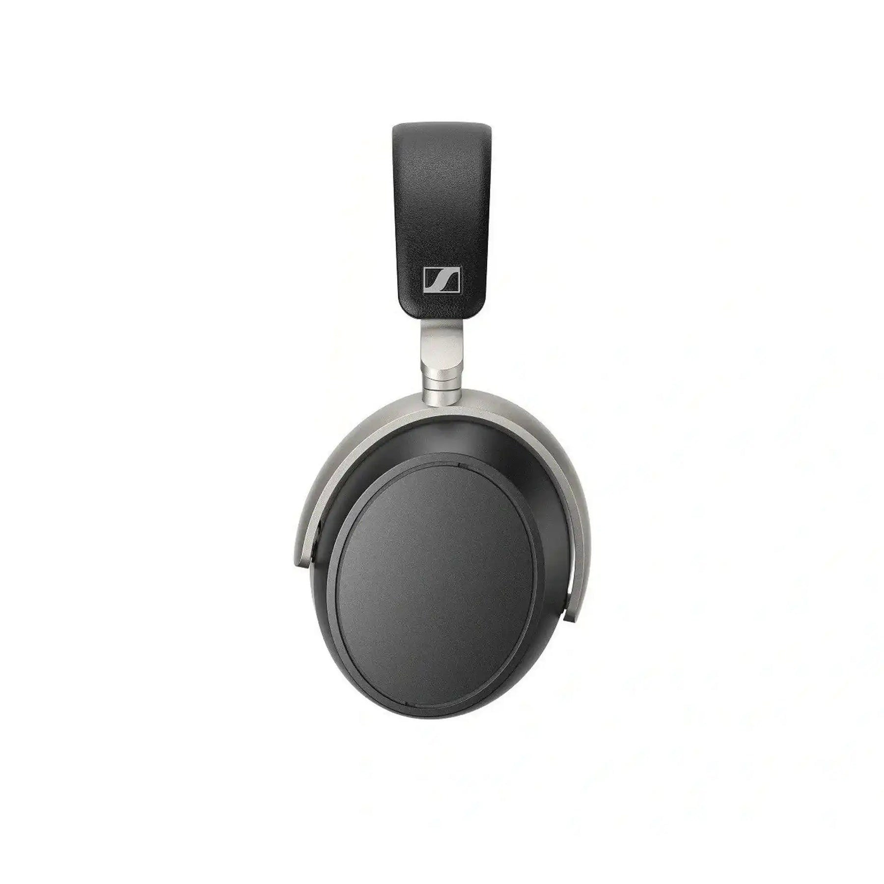 Sennheiser HDB 630 Wireless Dynamic Closed-Back Headphone with black ear cup and silver headband on white background