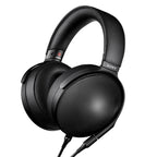 Sony MDR-Z1R Closed Back Headphones in black with large ear cups and detachable audio cable on white background