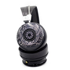 Spirit Torino Radiante Closed-Back (Pre-Owned) headphones with geometric design on ear cups and black padded headband on white background