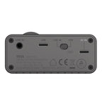 Rear view of the STAX SRM-D10 mk2 Portable Electrostatic Headphone Amplifier / DAC showing input ports and switch