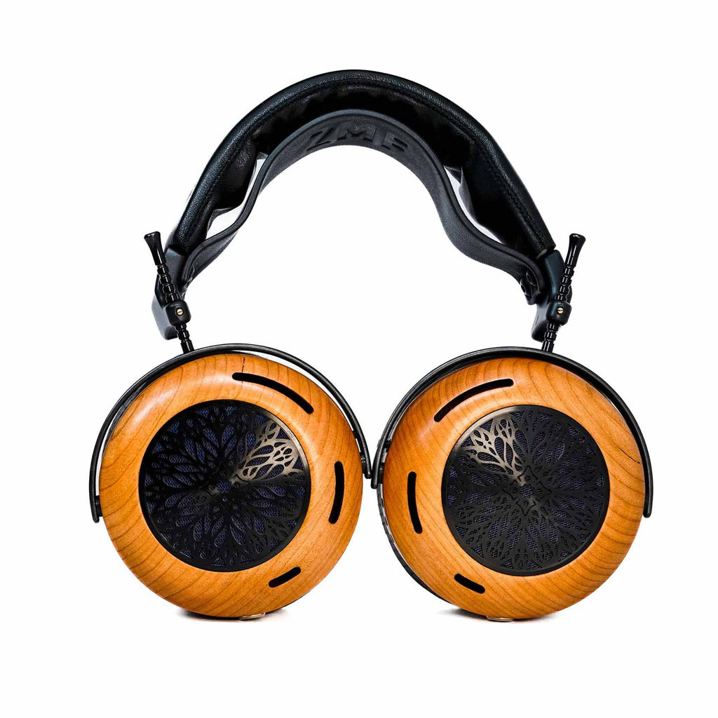ZMF Atrium 2024 Open-Back with Magnesium Upgrade (Pre-Owned) headphones with wooden ear cups and black perforated pads