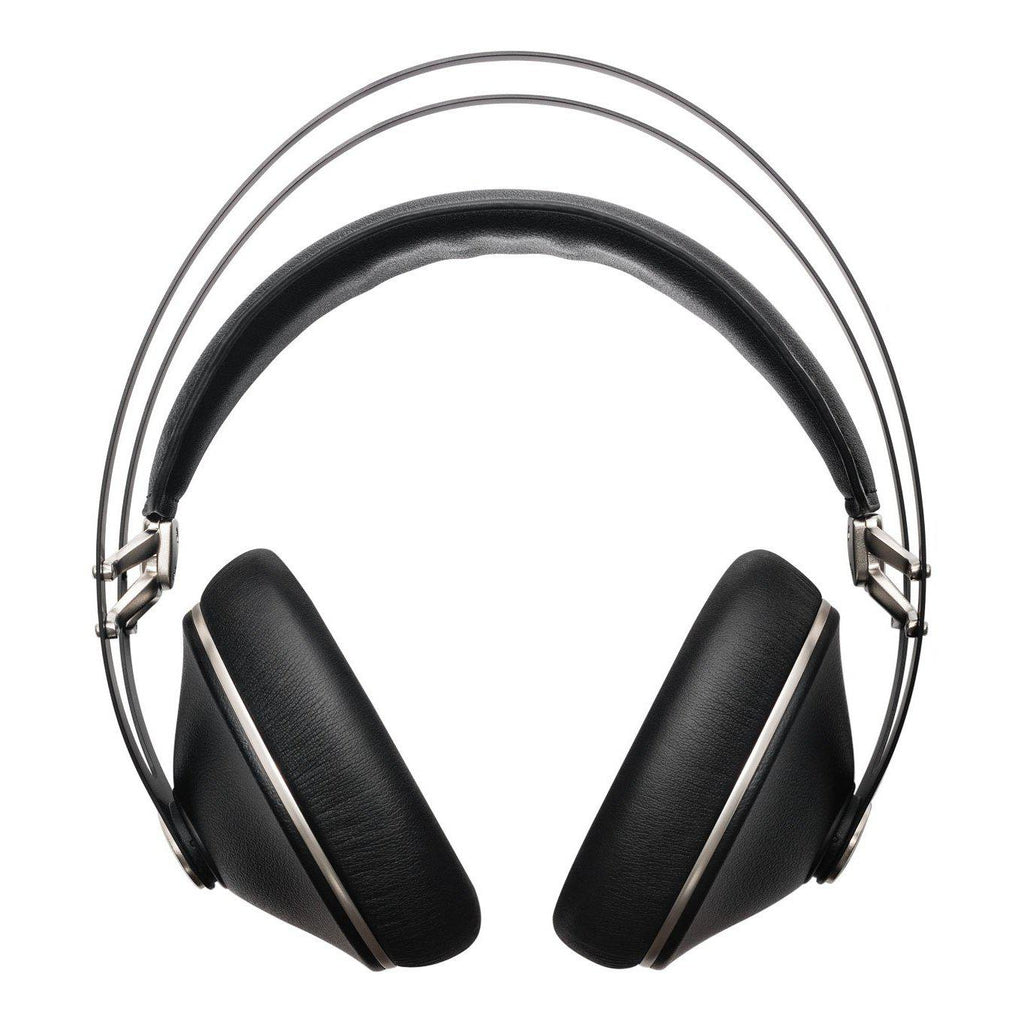 Meze 99 Neo closed-back headphones with black ear cups and metal headband, designed for high-quality audio experience.