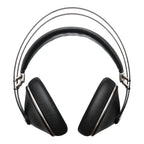 Meze 99 Neo closed-back headphones with black ear cups and metal headband, designed for high-quality audio experience.