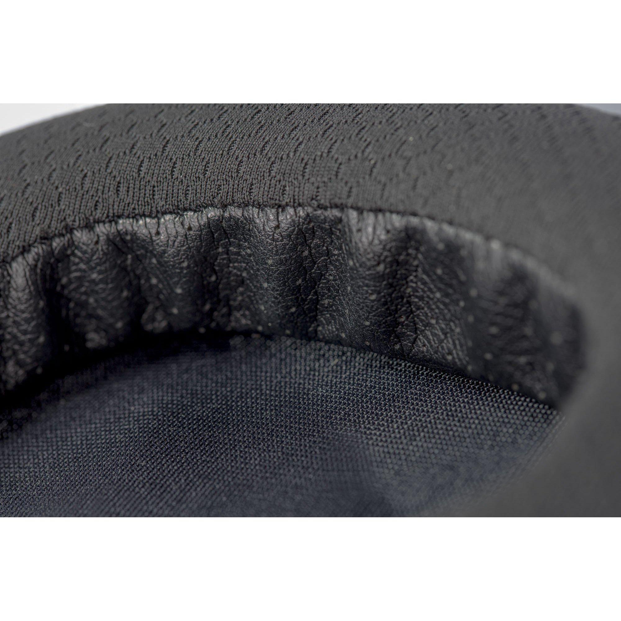 Black ear pad by HIFIMAN, featuring a combination of textured mesh and faux-leather material.