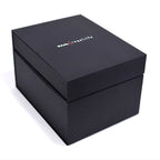 Black premium box with RAAL-requisite logo containing the RAAL-requisite CA-1a Circum-Aural Ribbon Headphone