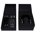 RAAL-requisite CA-1a Circum-Aural Ribbon Headphone with accessories in black protective packaging box on white background