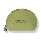 Olive green zippered carrying case with Campfire Audio logo for Campfire Satsuma (Open-Box) in-ear monitors