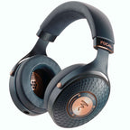 Focal Celestee Closed-Back Headphone in black and copper with padded ear cups and textured outer earcups