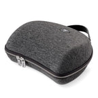 Focal Hard-Shell Headphone Carrying Case in grey fabric with zipper and top handle for secure headphone storage and transport