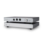 HeadAmp GS-X mk2 Balanced Headphone Amplifier / Pre-Amplifier in silver with multiple input and output connections on white background