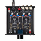 Top-down view of internal circuit board and components inside the HeadAmp Gilmore Lite Mk2 Class-A Headphone Amplifier