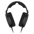 Front view of black Sennheiser HD660S2 Open-Back Dynamic Headphones with cushioned ear pads and headband