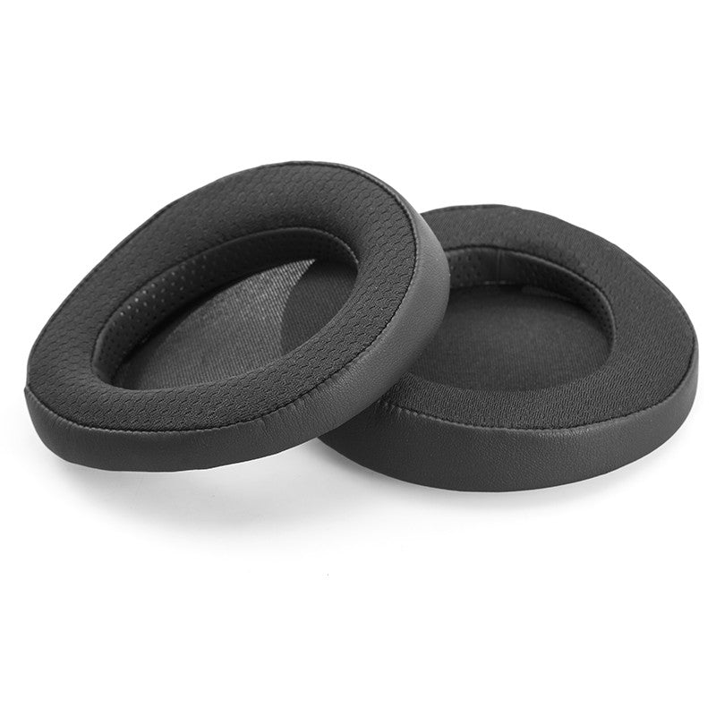 Pair of black HIFIMAN Harmony Pads (Replacement Earpads for Susvara Headphones) on white background