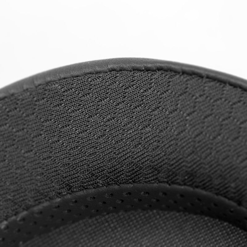Close-up of black textured fabric on HIFIMAN Harmony Pads Replacement Earpads for Susvara Headphones on white background