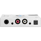 Rear view of Chord Hugo 2 DAC / Portable Headphone Amplifier showing multiple audio output ports on white background