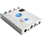 Chord Hugo 2 DAC / Portable Headphone Amplifier with illuminated control buttons and multiple audio input and output ports