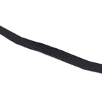 Close-up of RAAL-requisite Leather Headstrap Replacements for SR1 showing black leather strap with embossed branding on white background