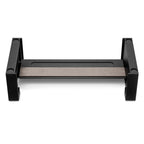 Black and silver Chord Qutest Stand System tier designed to securely stack Chord devices on a white background