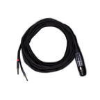 RAAL-requisite STAR-6 Silver Cable for Ribbon Headphones coiled with black braided exterior and dual connectors visible on white background