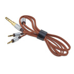 Replacement audio cable with gold-plated connectors for Focal Stellia Closed-Back Dynamic Headphones on white background