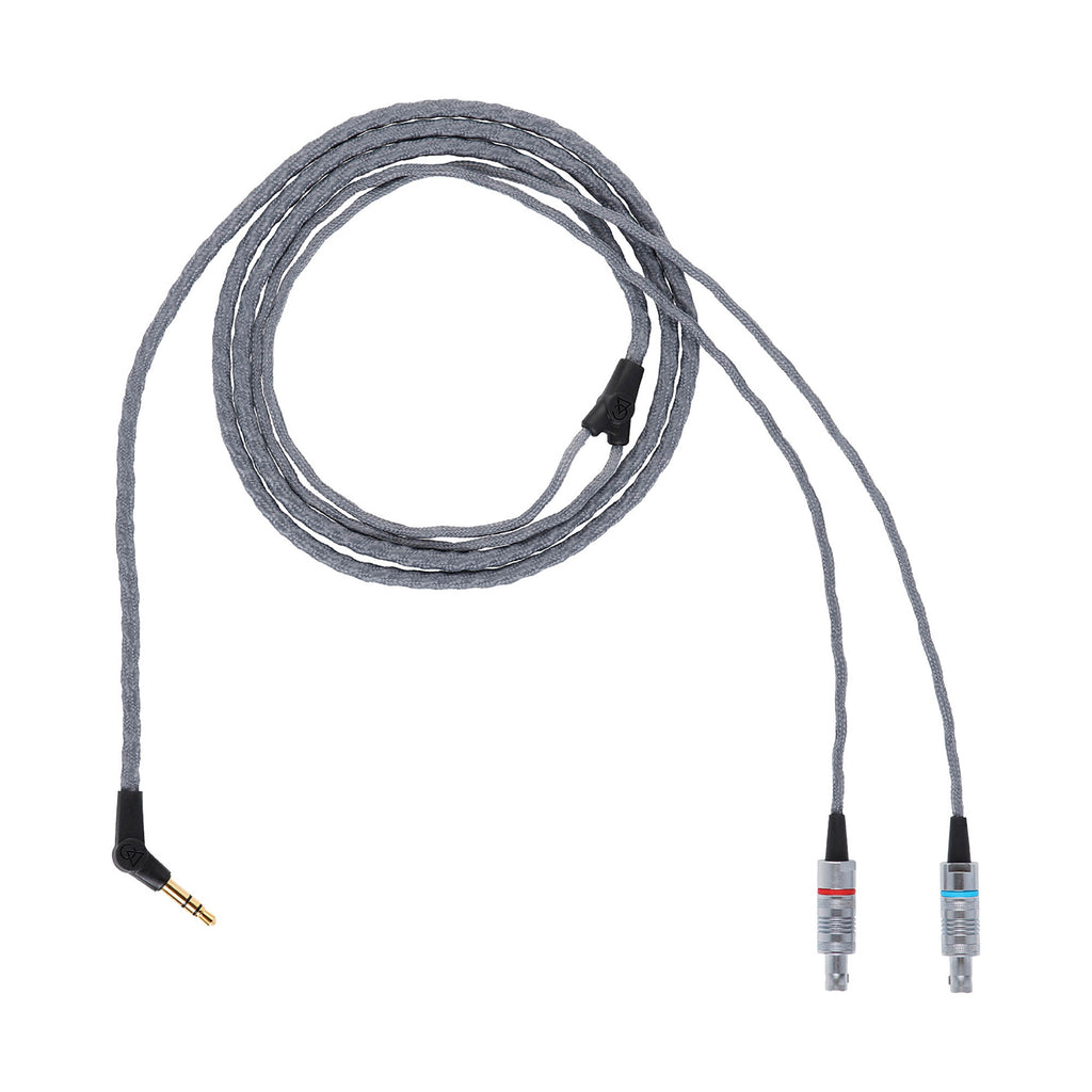 Campfire Cascade replacement cable with fabric braided design and 3.5mm angled connector on white background