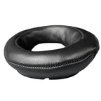 Close-up of black Abyss Earpads for Diana / JOAL Headphones showing soft leather texture and plush padding detail