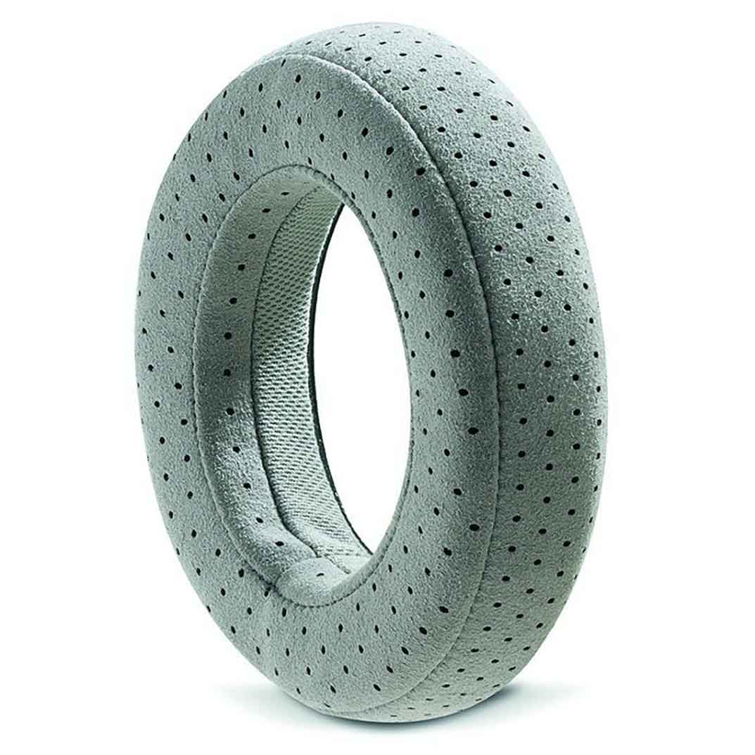 Close-up of soft perforated microfiber Focal Clear Ear Pads designed for comfort and long listening sessions