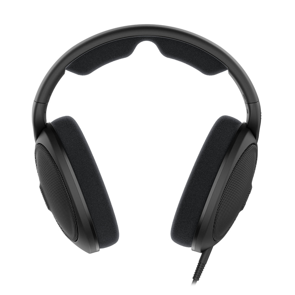 Sennheiser HD560S Open-Back Headphone with black ear cushions and breathable mesh ear cups on white background