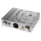 iFi Audio Pro iDSD Signature DAC / Streamer / Headphone Amp with brushed metal finish and digital display on white background
