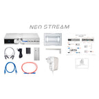 iFi Audio NEO Stream Ultra-Res Network Audio Streamer with accessories and setup guides on white background