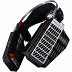 RAAL-requisite SR1a Ribbon Headphone with distinctive carbon fiber design and open earfield monitor style close-up