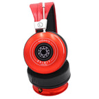 Spirit Torino Radiante Closed-Back (Pre-Owned) headphones in red with black ear pads and simple retro design on white background