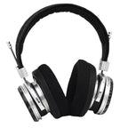Spirit Torino Super Leggera 1706 open-back headphones with silver metal frame and plush black ear pads on white background